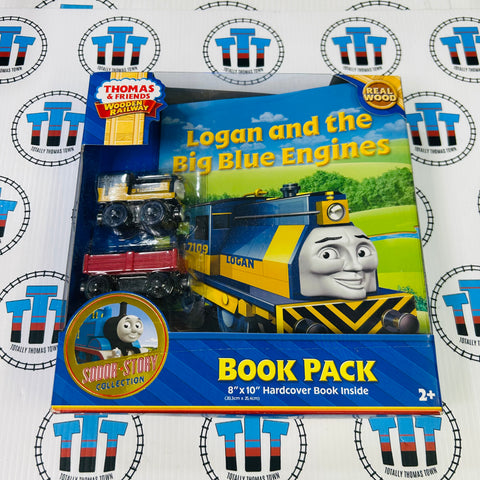 Logan and the Big Blue Engines with Logan and cargo car RARE - Excellent/New