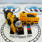 Stephen the Rocket n°1 (Mattel 2012) Bruit - État moyen - Remorque pour chevaux et bielle manquante - D'occasion - Trackmaster