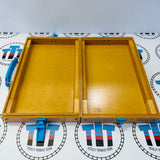Play and Go Carrying Case #3 (Mattel) Missing Plastic Inserts Fair Condition Wooden - Used