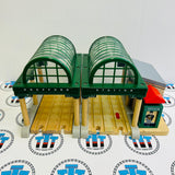 Knapford Station with Talking Sir Topham Hatt Chipped Track #4 (Doesn’t affect use) as Shown Rare Wooden - Usedl