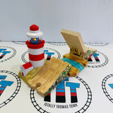 Phare et pont-levis avec lumières et son #5 (le son du pont ne s'active pas toujours) en bois - Occasion