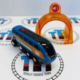 BRIO 33971 Smart Tech Motorized Battery Engine Record and Play with Horn Arch Used - Wooden