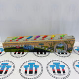Jeu de pistes mélodiques musicales avec wagon de marchandises (pas de route) Courbe de roche marquée n°3 en bois - Occasion