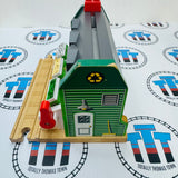 Recycling Center with Light and Sound and Track #2 (Lights are Glitchy/Chipped Magnet) Fair Condition Wooden - Used