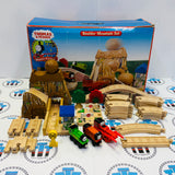 Boulder Mountain Set Complete (Button Gets Jammed/Glued Trees) Wooden - Used in Box