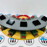 Deluxe Roundhouse #3 Discoloured Wall with Turntable No Rails Wooden - Used