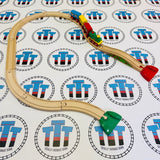 BRIO My First Battery Powered Railway Set 33701 (Missing Mountain/Train Slow & Noisy) Wooden - Used