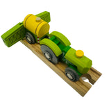 Tractor and Crop Sprayer with Track BIGJIGS Rail Wooden - New in Box