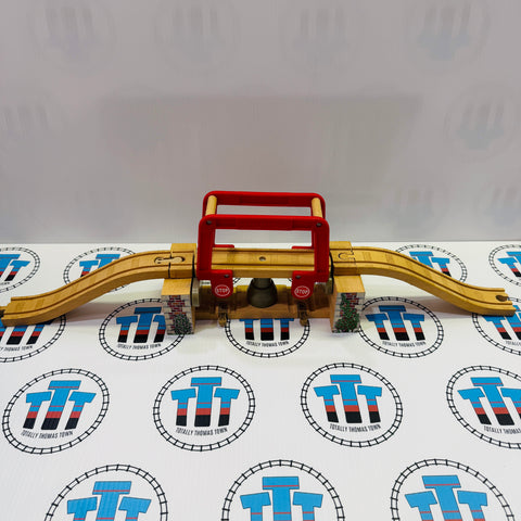 Suddery Swing Bridge with Track #2 (Damaged/Replaced Peg See Pictures)  Wooden - Used