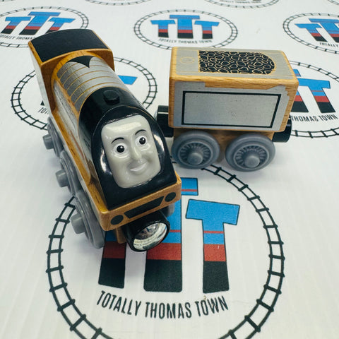 Spencer & Tender (Thomas Wood Mattel Unpainted) Good Condition Wooden - Used