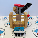 Sodor Cargo Co. Crane #2 Clickity Clack Small Marks/Stained String with Cargo Car (1998) Wooden - Used
