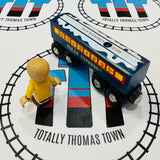 BRIO 32505 Polar Express Hot Chocolate Car with Sound & Know-It-All Boy RARE Wooden - Used