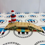 Lighthouse & Drawbridge with Lights and Sounds #4 Good Condition Wooden - Used