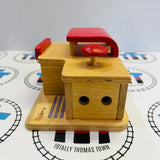 PlanCity Fire Station with 3 Cars Generic Brand Used - Wooden