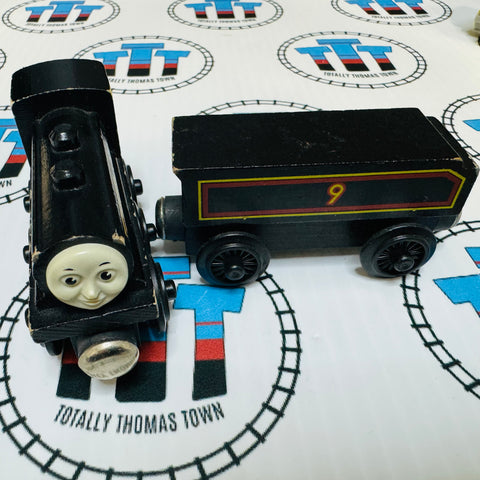 Donald & Tender Flat Magnet with Staples #34 Rare Wooden - Used