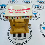 Happy Birthday Mr. Percival Tent Wooden - Used
