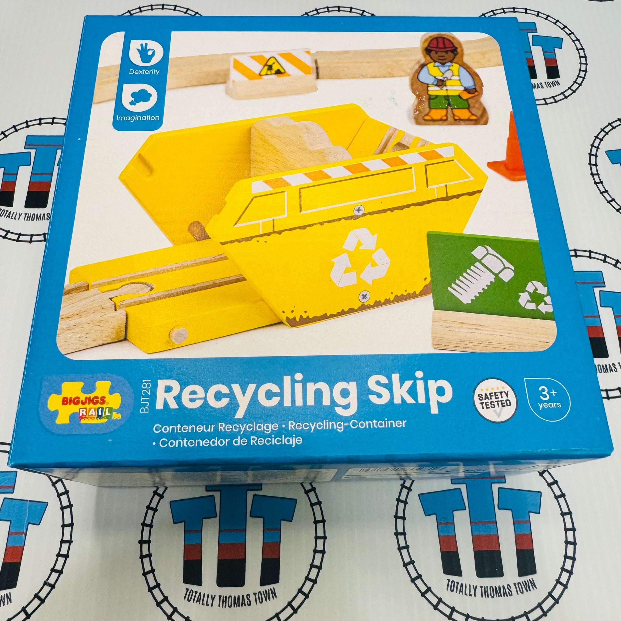 Recycling Skip BIGJIGS Rail Wooden - New in Box – Totally Thomas Town