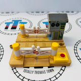 Deluxe Railroad Crossing with Lights and Sound #3 Marked Poor Condition Wooden - Used