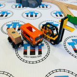 BRIO 33887 Lift & Load Warehouse Set Complete Wooden - Used