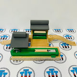 Sawmill Depot with Log Car (2001) and 2 Logs #2 Marked/Cracked Wooden - Used