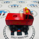 Fire Truck (Learning Curve) No Back Piece Fair Condition Wooden - Used