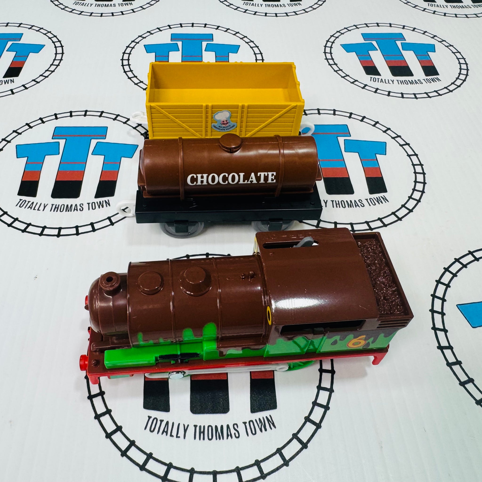 Chocolate Covered Percy and Cars New In Box - TOMY – Totally
