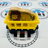 Train de cirque en bois avec lion - Occasion