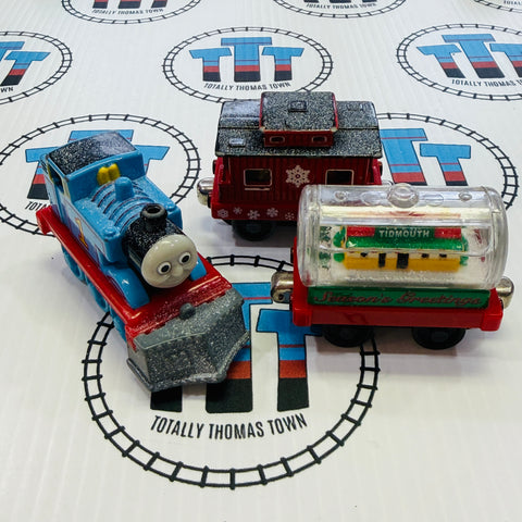Thomas Holiday Snowglobe Train Fair Condition - Take Along