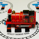 Christmas Santa James Oigawa Railway Pull Along Fair Condition Capsule Plarail - Used