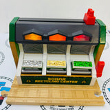 Recycling Center with Light and Sound and Track #2 (Lights are Glitchy/Chipped Magnet) Fair Condition Wooden - Used