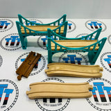 Sodor Bridges Fair Condition (Thomas Wood Mattel) with Track Wooden - Used