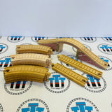 Clickity Clack Figure 8 Set with Ivy & Red Stone Bridge (Fair Condition Stickers) Thomas Brand Wooden - Used
