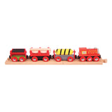 Supplies Train with Buffer and Track BIGJIGS Rail Wooden - New in Box