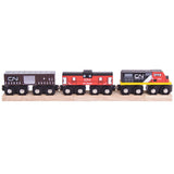 CN Train with Track BIGJIGS Rail Wooden - New in Box