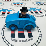 La voiture de Monsieur le Contrôleur (Learning Curve ou TOMY) Bon état en bois - Occasion
