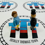 Sir Topham Hatt and Lady Hatt 3D Rare Good Condition Wooden - Used