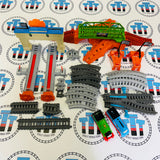 Thomas and Percy's Railway Race Set #1 Complete with Streamlined Thomas & Percy (1 Bridge Pops Off Easily) Used - Trackmaster Revolution