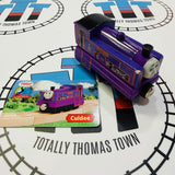 A Day at "The Works" Set #1 (Writing On ALL Trains, Stations, Track, Accessories) Missing Signals/Red House Peeling Sticker Wooden - Used