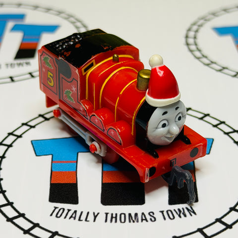 Christmas Santa James Oigawa Railway Pull Along Fair Condition Capsule Plarail - Used