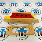 BRIO Ferry with 2 Track Pieces Marked Bottom 33661 Wooden - Used