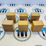 Riser Blocks Marked/Stained 6 Pieces Wooden Thomas Brand - Used