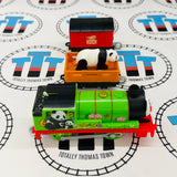 Sodor Safari Panda Percy with Panda and Mail Car (2013) Used - Trackmaster Revolution