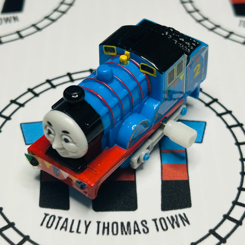 Edward with Party Decorations #2 Peeling Stickers No Hat Capsule Plarail Wind Up - Used