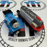 Jet Engine with Surprised Thomas Motorized Battery Powered Noisy/Discoloured with Card Wooden - Used in Box