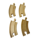 Short Curved Track 4 Pieces BIGJIGS Rail Wooden - NEW in Box