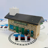 Come Out Henry Story Pack (Missing Station Base/Chipped & Marked Tunnel) with Sad Henry, Knapford Express Coach (1997), Figures, Elsbridge Station and Tunnel Fair Condition Wooden - Used