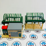 Knapford Station with Talking Sir Topham Hatt Chipped Track #4 (Doesn’t affect use) as Shown Rare Wooden - Usedl