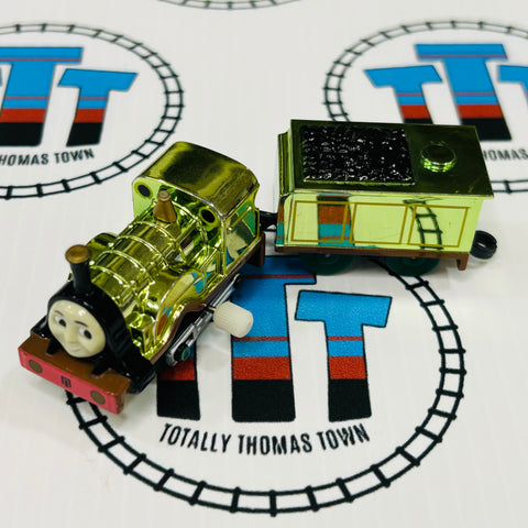 Metallic Emily & Tender Discoloured Face Capsule Plarail Wind Up - Used