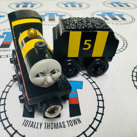 Busy as a Bee James with Tender #1 (Learning Curve) Good Condition Rare Wooden - Used