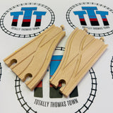 33466 6.5" Parallel Switch Tracks Small Marks - BRIO Brand